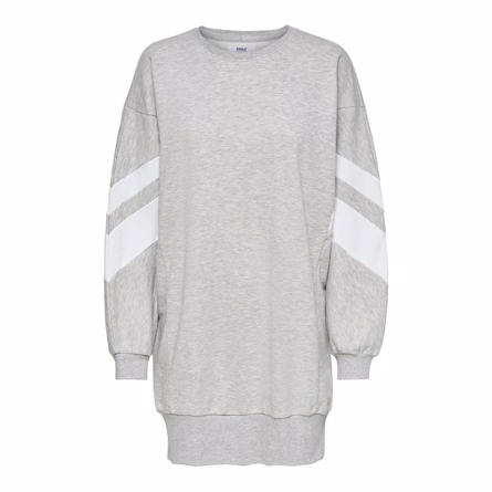 ONLY Sporty Sweat Kjole Jossa Grey