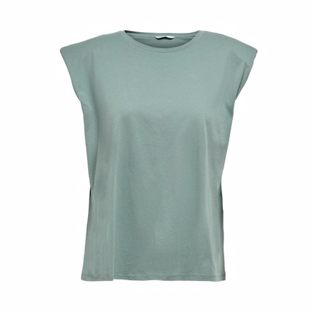 ONLY Skulderpude Tee Pernille Chinois Green