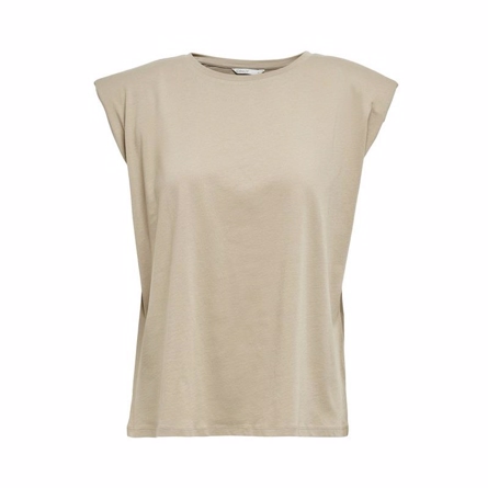 ONLY Skulderpude Tee Pernille Silver Mink