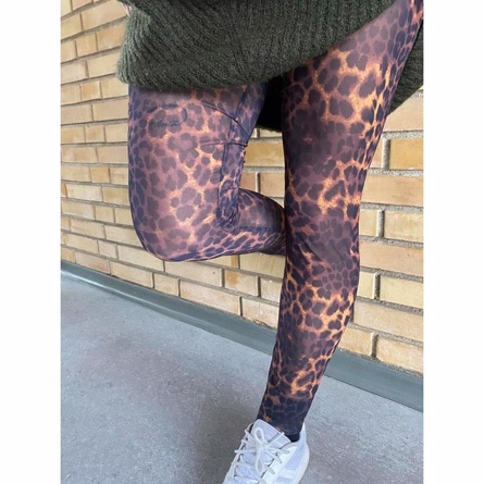 ONLY Mesh Tights Black Leopard