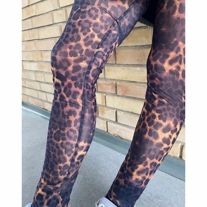 ONLY Mesh Tights Black Leopard