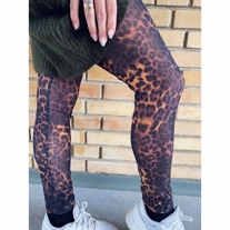 ONLY Mesh Tights Black Leopard