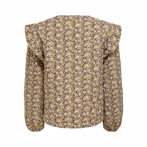 ONLY Quiltet Jakke Lola Yellow Flower
