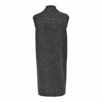 ONLY Lang Strik Vest Madeline Dark Grey