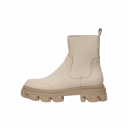 ONLY Chunky Boots Tola Beige