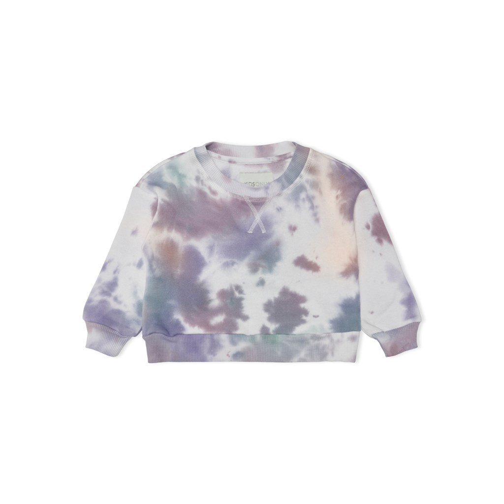 Se ONLY KIDS Tie Dye Sweatshirt Every White hos Smartkidz.dk