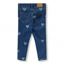 ONLY Kids Skinny Jeans Med Hjerter Royal Medium Blue Denim