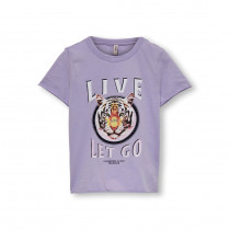 ONLY Kids T-Shirt Lucy Purple Rose Live