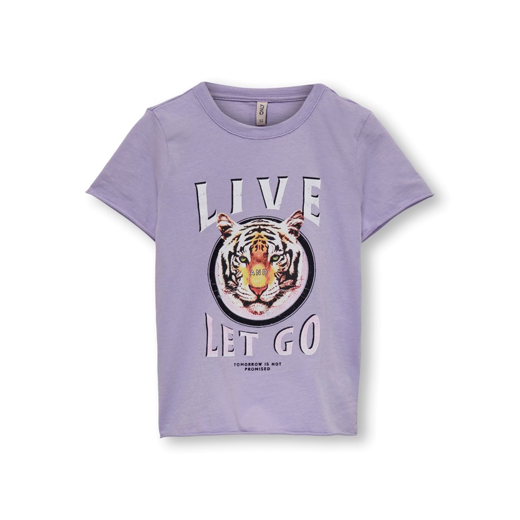 Se ONLY Kids T-Shirt Lucy Purple Rose Live hos Smartkidz.dk