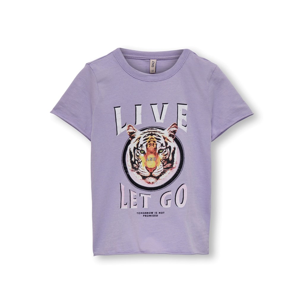 Billede af ONLY Kids T-Shirt Lucy Purple Rose Live