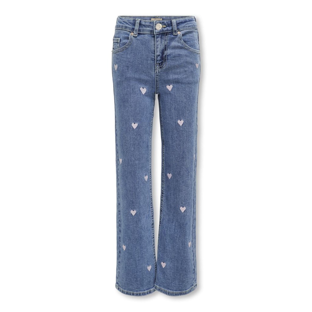 ONLY KIDS Brede Jeans Juicy Light Medium Blue Denim