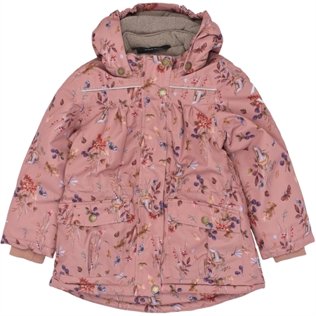 MIKK-LINE Vinterjakke Floral Burlwood