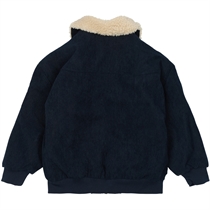 MIKK-LINE Twill Parka Vinterjakke Blue Nights