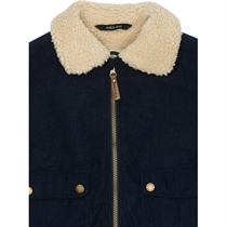 MIKK-LINE Twill Parka Vinterjakke Blue Nights