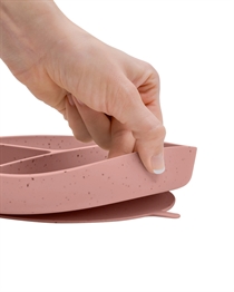 KIKKABOO Tallerken Med 3 Rum Rosa