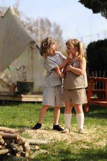 BIRKHOLM Muslin Shorts Kashmir Brun