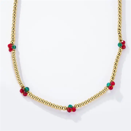 ELINE L\'ATELIER Halskæde Kirsebær Guld