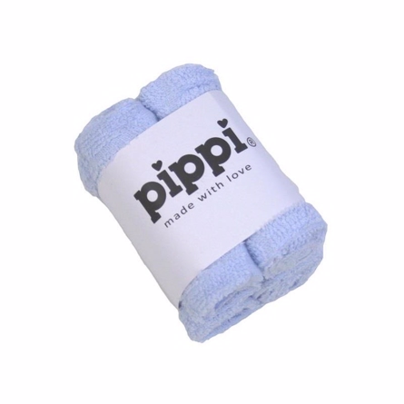 PIPPI 4-Pak Vaskeklude Lyseblå