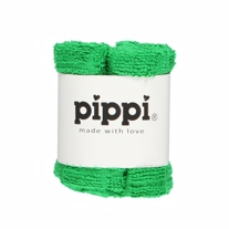 PIPPI 4-Pak Vaskeklude Grøn