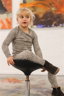 BIRKHOLM Rib Leggings Leopard