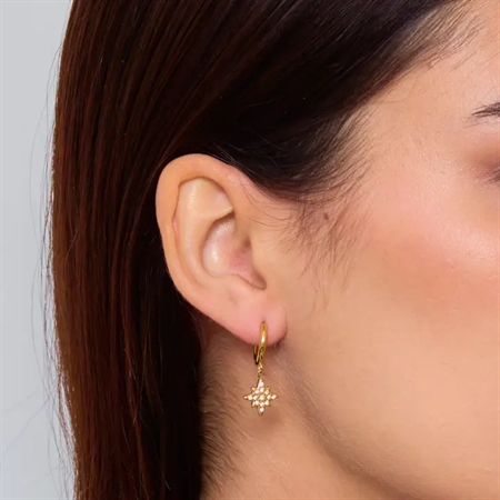 ELINE L\'ATELIER Stjerne Ørering Guld