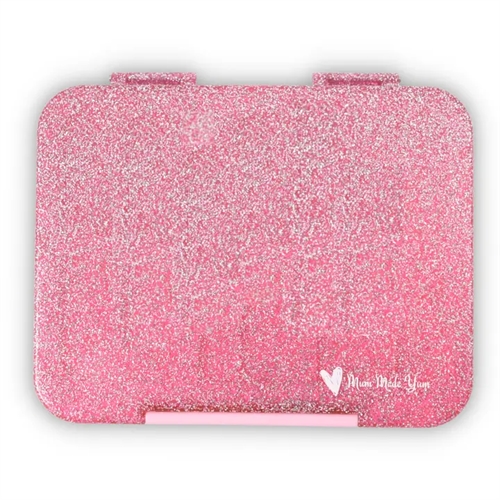 MUM MADE YUM Bento Madkasse Large Glitrende Pink