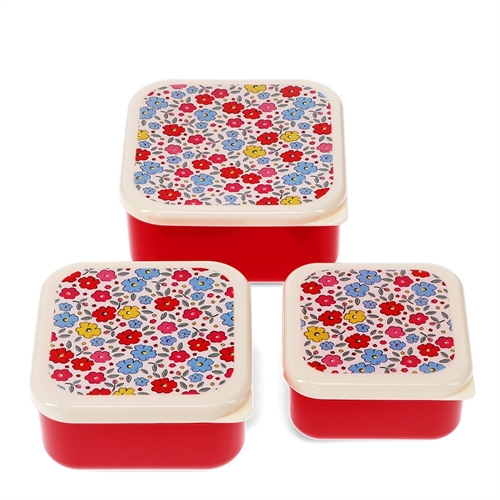 REX LONDON 3-Pak Snack Madkasser Blomster