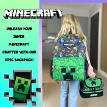 FRINGOO Minecraft Skoletaske
