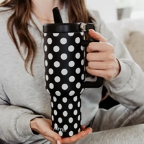 KATY DID Tumbler Black Dots