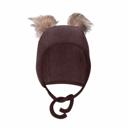 MIKK-LINE Merinould Beanie Puce Brown