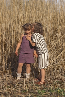 BIRKHOLM Muslin Shorts Støvet Lilla
