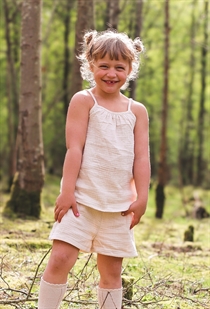 BIRKHOLM Muslin Shorts Natur Beige