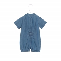 MINIATURE Denim Romper Blue Horizon