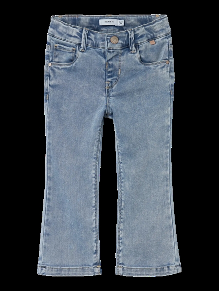 NAME IT Denim Bootcut Jeans Salli Light Blue Bleached