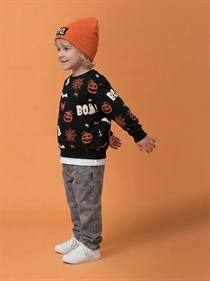 NAME IT Græskar Sweatshirt Ovar Black