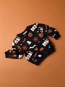 NAME IT Græskar Sweatshirt Ovar Black
