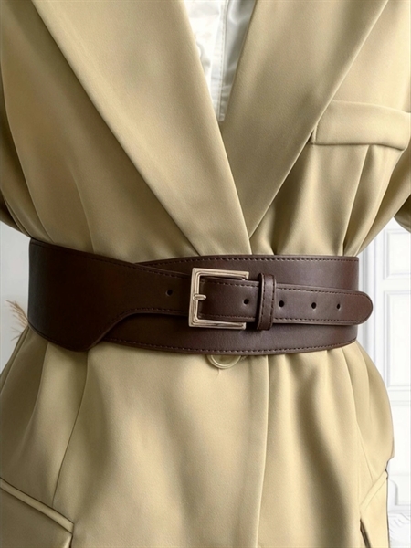 ELINE L\'ATELIER Bredt Taljebælte Brun