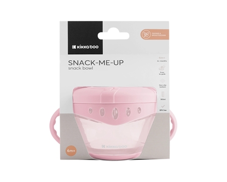 KIKKABOO Snack Skål Rosa