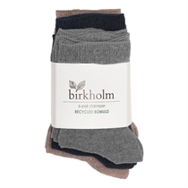 BIRKHOLM 6-Pak Strømper Mix