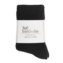 BIRKHOLM 6-Pak Strømper Sort