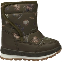 MIKK-LINE Vatterede Vinterstøvler Burn Olive