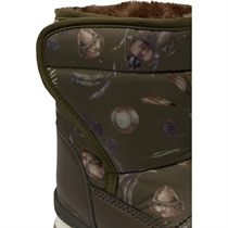 MIKK-LINE Vatterede Vinterstøvler Burn Olive