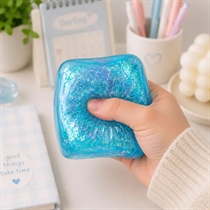 SQUISHY Glitter Cube