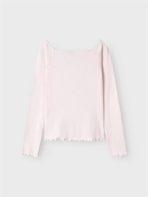 LMTD Boatneck Bluse Rille Pink Marshmallow