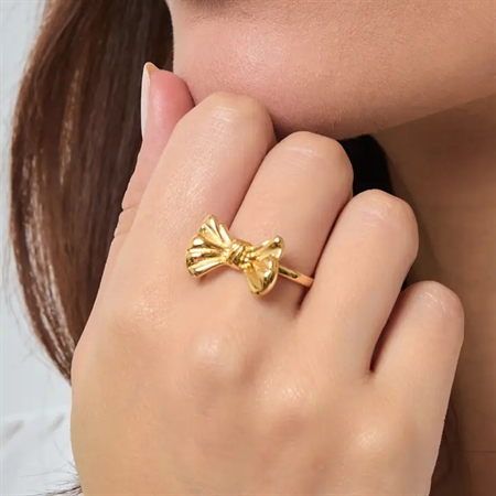 ELINE L\'ATELIER Vandfast Justerbar Sløjfe Ring 
