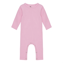 BIRKHOLM Rib Heldragt Baby Lyserød
