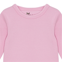 BIRKHOLM Rib Heldragt Baby Lyserød