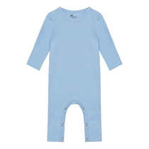 BIRKHOLM Rib Heldragt Baby Blå