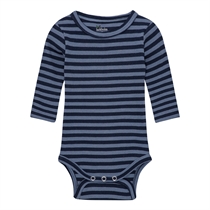 BIRKHOLM Stribet Rib Body Indigo Blå & Navy Blå