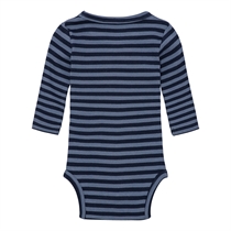 BIRKHOLM Stribet Rib Body Indigo Blå & Navy Blå